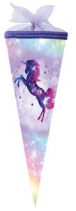 Nestler Schultüte Tüllv. 35 cm rund Galaxy Unicorn