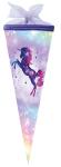 Nestler Schultüte Tüllv. 35 cm rund Galaxy Unicorn