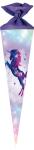 Nestler Schultüte Filzv. 70 cm rund Galaxy Unicorn