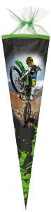 Nestler Schultüte Tüllv. 85 cm 6-eckig Wheelie