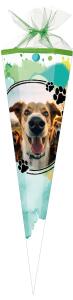 Nestler Schultüte Tüllv. 85 cm 6-eckig Show Dogs