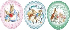 Nestler Papp-Osterei 9 cm Rabbit&Friends 3Mot o. Motivwahl