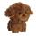 Teddy Pets Brown Poodle 18 cm