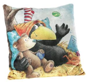 DER KLEINE RABE SOCKE Kissen Größe 30 cm