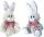 Heunec HASE mit Karo-Schleife 2-fach Größe 18 cm