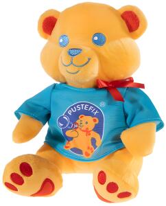 PUSTEFIX Bundle aus Bär + Seifenblasen Größe 22 cm