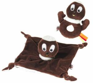 SANDMANN SET  Pittiplatsch Schnuffeltuch/Greifling Größe 28 cm
