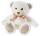 Heunec Bär PEARLIE Creamie mit Rosé-Schleife klein Größe 18 cm