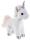 Heunec EINHORN stehend mit Glitzer Größe 28 cm