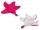 Heunec STELLINA Schmusetuch mit Knisterfolie hot pink Größe 28 cm