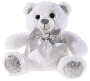 Heunec Bär weiß mit Schleife Größe 25 cm