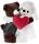 Heunec HOCHZEITSBärENPAAR Bär + Bärin + Stickung Größe 30 cm