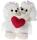 Heunec HOCHZEITSBärENPAAR Bärin + Bärin + Stickung Größe 30 cm