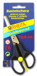 Rheita Kinderbastelschere, farbigem Griff, 13.5 cm, runde...