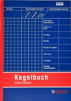 Rheita Kegelbuch DIN A5 farbiger Einband mit 104...