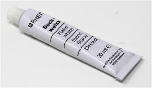Rheita Deckweiß 20ml, weiß, lose im Karton