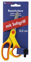 Rheita Kinderbastelschere, farbigem Softgriff, 13.5 cm,...