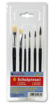 Rheita Schulpinsel-Set 6-teilig 2 Borstenpinsel Gr. 8-12...