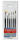 Rheita Schulpinsel-Set 6-teilig 2 Borstenpinsel Gr. 8-12 und 4 Aquarellpinsel Gr. 2-4-6-10,schwarz, in Etui
