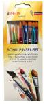 Rheita Schulpinselset, Synthetik-Pinsel mit farbigen...