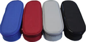 Rheita Faulenzeretui oval, farblich sortiert, abwaschbares Material