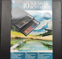 Rheita 40 Aquarell-Buntstifte in Schubladen-Box inklusive...