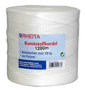 Rheita Kunststoffkordel 1.200 m, weiß, Polyven-Faser, Belastbarkeit max. 30 kg