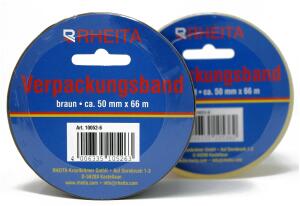 Rheita Packband 38 mm x 33 m, braun, 1 Zoll Kern, 45 µ
