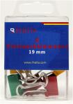 Rheita Foldback-Klammern 19 mm, farblich sortiert, 6...