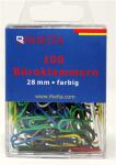 Rheita Briefklammern 28 mm, farblich sortiert, 100...