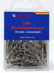 Rheita Büroklammern 32 mm, vernickelt, 100 in...