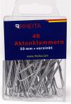 Rheita Aktenklammern 50 mm, vernickelt, 40 Stück in...