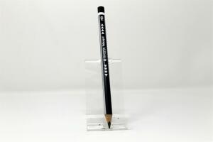 Jumbo-Bleistift, blau/silber lackiert, Mine 4mm, HB, Softgriff,
