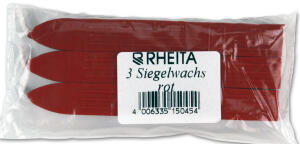 Rheita Wachsstifte, rot, 3 Stück in Polybeutel
