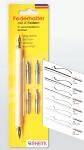 Kalligraphie-Set bestehend aus Federhalter und 6 Federn