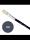 Borstenpinsel Gr.8,natur, flache Form aus Naturhaar lose im Karton