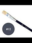 Rheita Borstenpinsel Gr.12,schwarz, flache Form aus...
