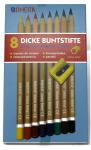 Rheita Jumbo-Buntstifte, naturbelassen, Mine 6 mm,...