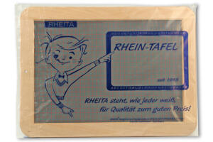 Rheita Schiefertafel Premium mit Naturholzrahmen