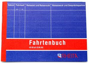 Rheita Fahrtenbuch, A6, 40 Blatt