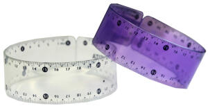 Rheita Flex-Lineal, 2 verschiedene Farben, 30 cm, flexibel, bruchsicher