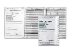 Rheita Ausweishülle für Fahrzeugschein, transparent, 113 x 220 mm, 180 µ