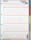 Rheita Papierregister 5 teilig, A4, 5-farbig, 180 g/m²