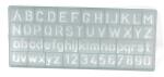 Rheita Schriftschablone, transparent, 10 mm...
