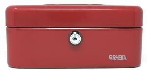 Geldkassette aus Metall mit Kunststoffeinsatz, rot 4006335075238