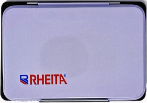 Rheita Stempelkissen metall, schwarz, Größe 2 (7x11cm)