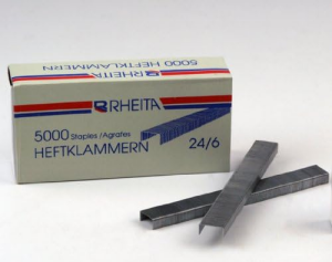 Rheita Heftklammern Nr. 24/6, 5.000 Stück in Pappschachtel