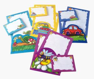 Rheita Briefpapier mit Kindermotiven, 90g/m², 10 Bögen + 8 Umschläge