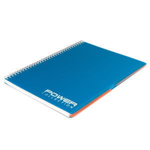 PP-Collegespiralblock "Power Collection Multiblock" A4, je 30 Blatt kariert, liniert und blanko, mit PP-Trennblättern, 70g/m² Papier