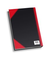Rheita Kladde "China-Kladde", A4, kariert, 96 Blatt, 60g/m², schwarz mit farbigen Ecken